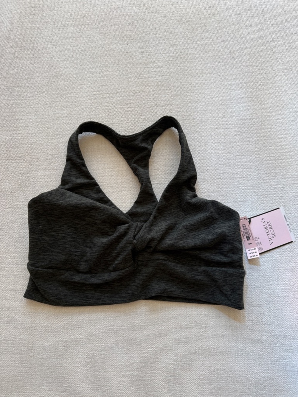 Victoria's Secret Dark Green Twist-Front Sports Bralette, BNWT Size M - Picture 9 of 11